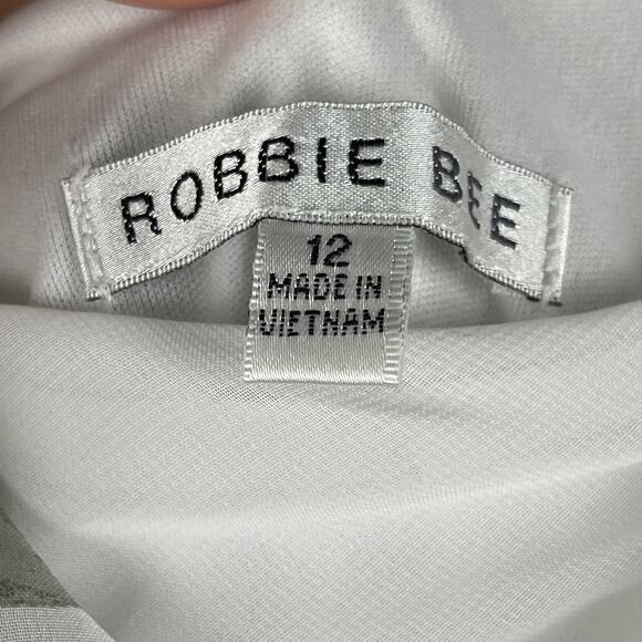 Robbie Bee Chiffon Dress Womens 12 Floral Cowl Neck Romantic Whimsy Fairy Y2K - Picture 10 of 15